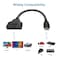 BATU HDMI Splitter Adapter Cable Hdmi Splitter 1 in 2 Out Male to Dual Female 1 to 2 Way for HD LED LCD TV Support Two The Same TVs at The Same Time Mirror Only