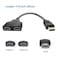 BATU HDMI Splitter Adapter Cable Hdmi Splitter 1 in 2 Out Male to Dual Female 1 to 2 Way for HD LED LCD TV Support Two The Same TVs at The Same Time Mirror Only