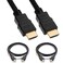 Cable Builders Short HDMI Cable 2Pack UHD Ultra High Speed HDMI 20 with Ethernet 4K305060Hz 1080P2160P 18GBps 3D Audio Return Molded 6INCH 2Pack