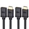 Cable Matters 2Pack High Speed HDMI Extension Cable 15 ft Male to Female HDMI Extender Cable with Ethernet 3D and 4K Resolution Ready