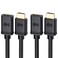 Cable Matters 2Pack High Speed HDMI Extension Cable 15 ft Male to Female HDMI Extender Cable with Ethernet 3D and 4K Resolution Ready