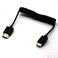 Disscool 20 HDMI Male to Mini HDMI Cable 4k60hz Mini HDMI to HDMI Coiled Spring Cable for CameraTabletHD TVMonitorUNC Kit Extension Cable12m