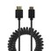 Disscool 20 HDMI Male to Mini HDMI Cable 4k60hz Mini HDMI to HDMI Coiled Spring Cable for CameraTabletHD TVMonitorUNC Kit Extension Cable12m