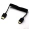 Disscool 20 HDMI Male to Mini HDMI Cable 4k60hz Mini HDMI to HDMI Coiled Spring Cable for CameraTabletHD TVMonitorUNC Kit Extension Cable12m
