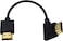 Duttek 4K Short HDMI Cable Left Angle HDMI to HDMI Male to Male Cable 015M6 Inch Supports 1080P Compatible with TV Laptop Gaming Console PC Black and Gold Tone
