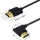 Duttek 4K Short HDMI Cable Left Angle HDMI to HDMI Male to Male Cable 015M6 Inch Supports 1080P Compatible with TV Laptop Gaming Console PC Black and Gold Tone
