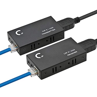 Expert Connect HDMI Extender Over Cat5eCat6Cat7 Ethernet Cable Up to 330 Feet 1080P 3D