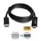 gofanco 6 Ft DisplayPort 12 to 4K HDMI Cable Adapter Gold Plated for DP Systems to HDMI Ultra HDTVs or Monitors DP4kHDMI6F