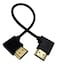 Halokny Haokiang HDMI Cable 19 Inch High Speed HDMI Male to Male 90 Degree Left to Right Angle Adapter Gold Plated HDMI Cable for TVs Laptops MM LR