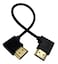 Halokny Haokiang HDMI Cable 19 Inch High Speed HDMI Male to Male 90 Degree Left to Right Angle Adapter Gold Plated HDMI Cable for TVs Laptops MM LR