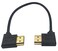 Halokny Haokiang HDMI Cable 19 Inch High Speed HDMI Male to Male 90 Degree Left to Right Angle Adapter Gold Plated HDMI Cable for TVs Laptops MM LR