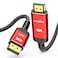 Highwings 4K DisplayPort to HDMI 10ft UniDirectional DP Source to HDMI Display 14 Cable 4K30Hz 2K60Hz 1080P Full HD Braided Cord for Dell NVIDIA AMD Monitor Projector Red