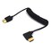 Kework 39ft HDMI 4K60Hz Coiled Cable Right Angle HDMI 20 Version Male to Male Adapter Spring Spiral Cord 18Gbps High Speed High Definition