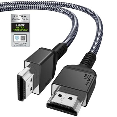 Maxonar 8K HDMI Cables PS5 3FT1M Certified Ultra High Speed HDMI Cable 8K60 4K120 2K144Hz eARC HDCP 2223 Compatible with PlayStation 5 Xbox Series X Bluray Roku TV Fire TV