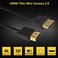 PASOW Pasow 4K HDMI Cable Ultra Thin Male to Male 36AWG High Speed Slim Cable 3FT1M