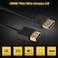 PASOW Pasow 4K HDMI Cable Ultra Thin Male to Male 36AWG High Speed Slim Cable 3FT1M