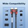 Postta HDMI Cable100 Feet Red HDMI 20V with Builtin Signal BoosterSupport 4K3D1080PEthernetAudio Return1 Pack