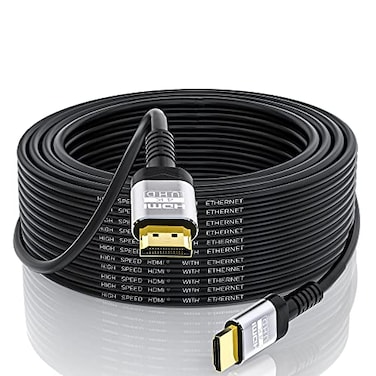 Soonsoonic 4K HDMI Cable 50Ft High Speed HDMI 20 Cable 4K60Hz 2K 1080P 3D ARC Ethernet for UHD TV Monitor Laptop Xbox PS4PS5 15m