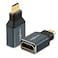 Twozoh 8K Mini HDMI Adapter 2Pack 21 Mini HDMI Male to Standard HDMI Female Adapter Convertor Support 8K60Hz 4K144Hz 2K240Hz