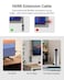 VCE 4K HDMI Extension Cable Male to Female Adapter Short HDMI Extender Support 4K60Hz 3D Compatible with Google Chrome Cast Roku Stick HDTV Laptop and PC 55 Inches
