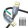 Adoreen VESA Certified 8K DisplayPort 14 Cable 6 Feet2 Pack DP CordFrom 1530FT8K60Hz 4K144Hz 2K240Hz 324Gbps HBR3 HDCP HDRFreeSync GSyncBraided Display Port for Monitor Graphics 5 Ties
