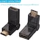 Warmstor 2Pack Right Angle HDMI 20 Male to Female Connector HDMI Swivel Adapter 90 180 270 360 Degree Angle Adjustable Rotatable GoldPlated Support 3D 4K