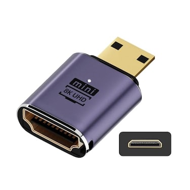 xiwai 8K Mini HDMI Male to HDMI 21 Female UHD Extension Gold Converter Adapter Support 8K 60hz HDTV