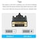 XMSJSIY Micro HDMI to DVID Adapter Male to DVI Connector 18M Cable for MonitorDisplayProjector Video Converter 1 Pack