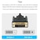 XMSJSIY Micro HDMI to DVID Adapter Male to DVI Connector 18M Cable for MonitorDisplayProjector Video Converter 1 Pack