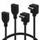 Yeworth 2 Pack 095FT High Speed Gold Plated HDMI Extension Adapter Cable 90 Degree Down Angle A Male to A Female Extension Wire Cord HDMI Extender Cable