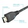 Keymox 8K HDMI Cable 3ft HDMI 21 Cable 48Gbps Ultra HD High Speed Support 4K120Hz 8K60Hz Dynamic HDReARCEthernet Compatible with Apple TVNintendo SwitchRokuXbox Series XSPS5Bluray