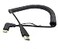 SinLoon Angle 90 Degree Right Mini HDMI to HDMI Right Angled MiniHDMI Male to HD MI Male Gold Plated Converter Adapter Coiled Spiral CableSupport 3D 1080P1510 Feet90MiniHDMI Right