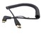 SinLoon Angle 90 Degree Right Mini HDMI to HDMI Right Angled MiniHDMI Male to HD MI Male Gold Plated Converter Adapter Coiled Spiral CableSupport 3D 1080P1510 Feet90MiniHDMI Right