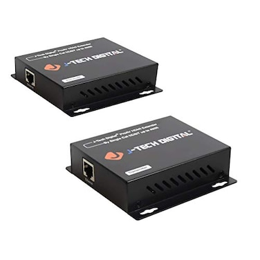 J-Tech Digital JTech Digital HDMI Extender Over Single Cat5e67 Cable Full HD 1080p with TCPIP IR Up To 400ft JTDEX120M black