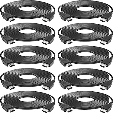 Spofit SPOFIT HDMI Cable 10 Pack 3ft 18Gbps High Speed HDMI Braided Cord1080p60HzDolby TrueHDDTSHD Compatible with Laptop Monitor PS3TV More
