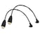 Seadream Angled Micro HDMI to Standard HDMI Cable 2Pack 1Foot 90 Degree Up Angle Micro HDMI Male to HDMI Male Cable Connector 2Pack Up Angled