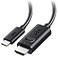 Cable Matters Unidirectional USB C to HDMI 21 Cable 3ft Support 4K240Hz and 8K60Hz HDR Thunderbolt 4 Thunderbolt 5 USB 4 Compatible with MacBook Pro XPS ThinkPad Max 4K60Hz on macOS