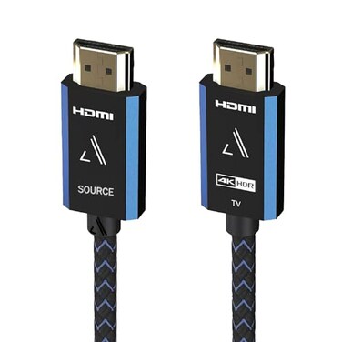 AUSTERE V Series Premium 4K Directional Active HDMI Cable 50m HDR High Fidelity ARC Gold Contacts SilverPlated Conductors LinkFit Locking Connectors High Speed Flex Cable 18Gbps for 4K60 Gaming