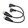 Seadream Angled Micro HDMI to HDMI Cable 2pcs 8inch 90 Degree Left Angle Micro HDMI Male to HDMI Male Cable Connector 2pcs Left Angled