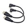 Seadream Angled Micro HDMI to HDMI Cable 2pcs 8inch 90 Degree Left Angle Micro HDMI Male to HDMI Male Cable Connector 2pcs Left Angled
