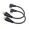 Seadream Angled Micro HDMI to HDMI Cable 2pcs 8inch 90 Degree Left Angle Micro HDMI Male to HDMI Male Cable Connector 2pcs Left Angled