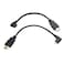 Seadream Angled Micro HDMI to HDMI Cable 8inch 90 Degree Angle Micro HDMI Male to HDMI Male Cable Connector 2pcs1pcs Left 1pcs Right