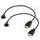 Seadream Angled Micro HDMI to HDMI Cable 2Pack 1Foot 90 Degree Down Angle Micro HDMI Male to HDMI Male Cable Connector 2Pack Down Angled