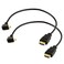 Seadream Angled Micro HDMI to HDMI Cable 2Pack 1Foot 90 Degree Down Angle Micro HDMI Male to HDMI Male Cable Connector 2Pack Down Angled