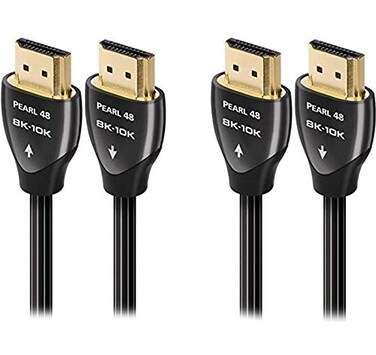 AudioQuest Pearl 8K10K 48Gbps 075m 24ft HDMI Cables 2Pack