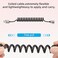 RIIEYOCA 90 Degree 4K Short Micro HDTV to HDTV Coiled CableLeft Angle HDTVs Male to Micro HDTVs Male Cable18Gbps HDTVs20 Support 4K60HzCompatible with CamerasMonitors 3FT09M