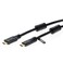 Cables Direct 75FT HDMI Cable HighSpeed 4K HDR 18Gbps Ethernet Audio Return Channel GoldPlated 20 60Hz UHD ARC Universal Compatible With HDTV Projector Gaming Console Laptop Home Theater 75FT Black