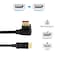 ALYYDBG 8K60Hz 90 Degree Displayport 14 Cable Male to Male Right Angle DP 14 Cable Support 8K60Hz 4K144Hz 6FT18M