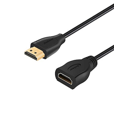 Anbear 4K HDMI Extension Cable 2FT High Speed HDMI Extender Cable 4K60HZMale to Female Compatible for Xbox OnePS5PS4Roku TV StickBlu Ray Player