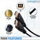 Cables Direct Online 10FT HDMI 20 60Hz Cable HighSpeed 4K HDR 18Gbps Ethernet Audio Return Channel GoldPlated UHD ARC Universal Compatible with HDTV Projector Gaming Console Laptop Home Theater